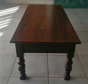 Vintage Imbuia coffee table.