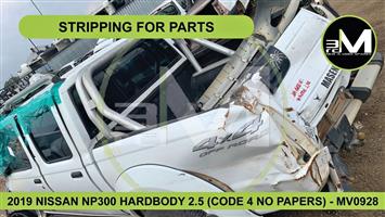 2019 NISSAN NP300 HARDBODY 2.5 STRIPPING FOR PARTS - MV0928