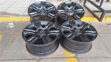18 inch Toyota Legend 50 and Legend RS, and 17 inch Toyota GT6 mag rims. Leave y