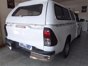 2020 Toyota Hilux 2.0 VVTi Single Cab  Canopy  White, Manual, Petrol,   3keys 125000km