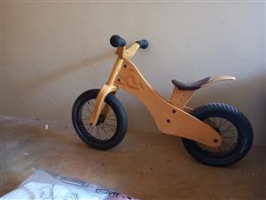 Toddler push bike (wood) 