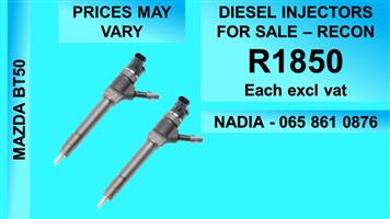 MAZDA BT50 DIESEL INJECTORS FOR SALE OR TO RECON NATIONWIDE