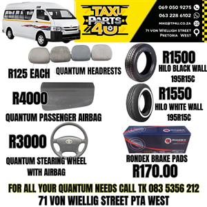 White wall tires,quantum passenger airbags, Quantum steering wheel with airbag, 