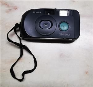 Vintage 90s Fujifilm Clear Shot 35mm Film Camera with Hama Bag