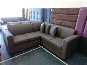 L-shaped corner unit- dark grey