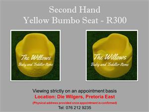 Second Hand Yellow Bumbo Seat