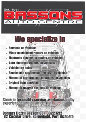 Mechanical, Electrical, Diagnostic and service center