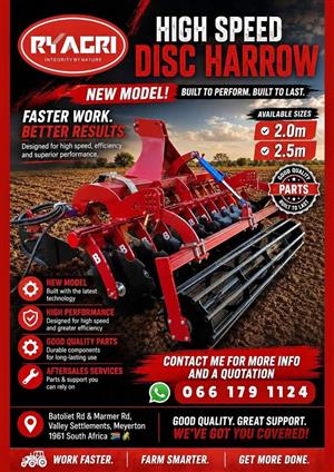 High Speed Disc Harrows