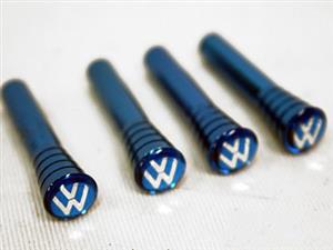Non OEM Suitable To Fit VW Blue Doorpins with VW Logo