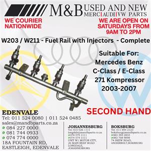 W203 C-Class / W211 E-Class Fuel Rail Complete with Injectors 