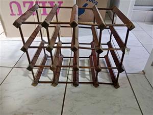 Wooden wine rack