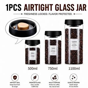 3pc airtight glass jars for sale Contact for price