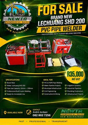 FOR SALE | BRAND NEW LECHUANG SHD 200 BUTT FUSION PIPE WELDER