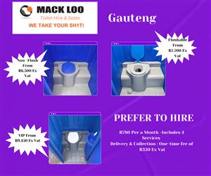 TOILET HIRE IN GAUTENG — FAST & RELIABLE! 