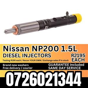 Nissan NP200 1.5L diesel injectors for sale