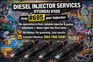 HYUNDAI H100 CALL TODAY FOR FAST DIESEL INJECTOR ASSISTANCE