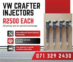 VW CRAFTER 2.0 INJECTORS FOR SALE 