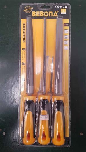 200 MM STEEL FILE SET