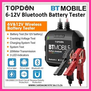 TOPDON BT MOBILE Bluetooth wireless automotive battery tester