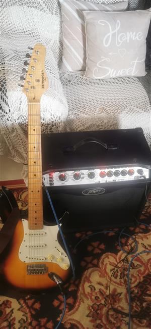Selling a Peavy Vypyr Vip2 amplifier with a behringer electric guitar for the pr