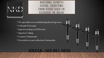 DIESEL INJECTORS FOR SALE FOR MAHNDRA SCORPIO 2.2 BOSCH 