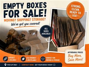 SECOND-HAND MOVING BOXES