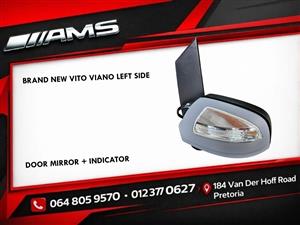 New Mercedes Vito / Viano W639 Left Door Mirror with Indicator