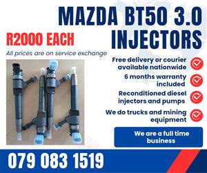 MAZDA BT50 3.0 INJECTORS FOR SALE WITH WARRANTY 