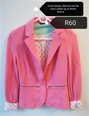Pink coral blazer for sale