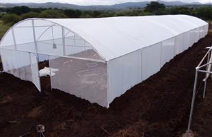 10x30m x4m height with 2 ventilation flapes Milde Steel structure with 200 micro