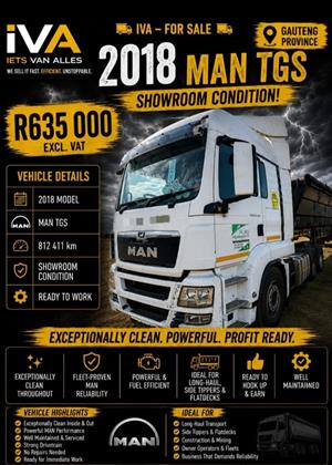 2018 MAN TGS for sale