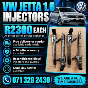 VW JETTA 1.6 INJECTORS FOR SALE WITH WARRANTY 