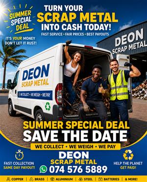 Deon Scrap Metal – Durban & KZN  We buy and collect scrap metal