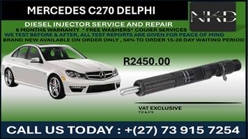 Mercedes C270 Delphi Diesel Injectors 