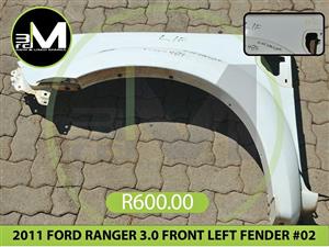 2011 FORD RANGER 3.0 FRONT LEFT FENDER R600 MV0487 2