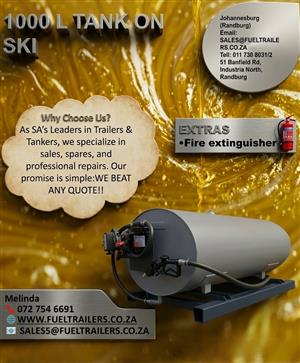 1000L Mild Steel Ski Tank