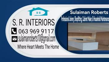 S. R.  INTERIORS Carpenter, Cabinet Maker, Shopfitting, Joinery, Carports etc