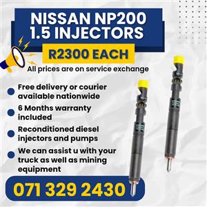 NISSAN NP200 1.5 INJECTORS FOR SALE WITH WARRANTY 