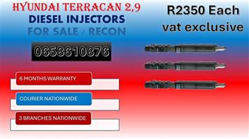 FOR SALE NEW HYUNDAI TERRACAN 2,9 DIESEL INJECTORS OR RECON YOURS