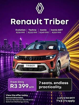 Renault Triber — 7-Seater, Great on Instalments