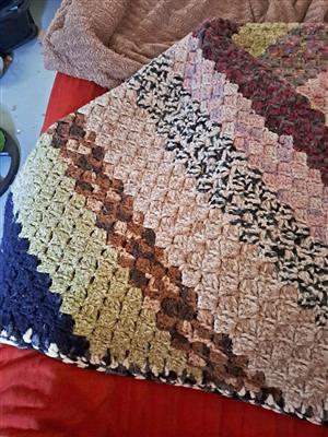 Hand gemaakte enkelbed kombers