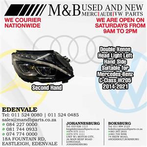 Double Xenon Head Light Left Hand Side (Second Hand) Suitable for Mercedes-Benz C-Class W205