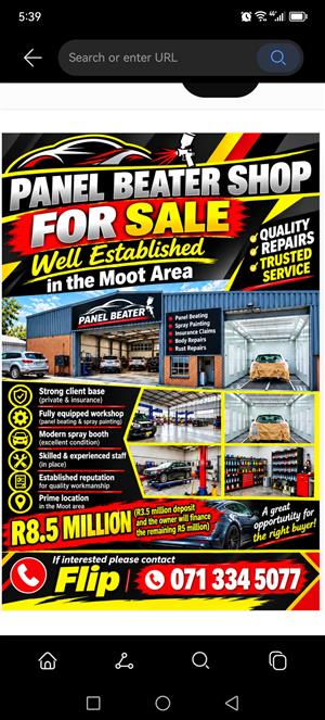 Panelbeating business for sale