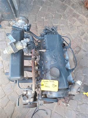 1995 to 1999 Hyundai accent eng code G4EK 1.5 complete engine for sale @ circle 7 used parts