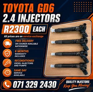 TOYOTA GD6 2.4 INJECTORS FOR SALE WITH WARRANTY INCLUDED 