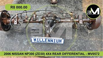 2006 NISSAN NP300 (ZD30) 4X4 REAR DIFFERENTIAL - MV0572