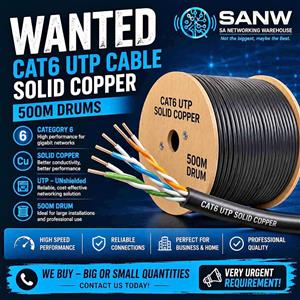 WANTED: Cat 6 UTP cable for cash