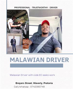 MALAWIAN PROFESSIONAL CODE EC DRIVER 