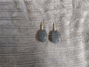 Key with chip Renault Clio 3