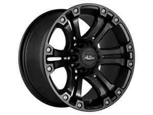 18″ A-Line Granite 6/114 Satin Black Alloy Wheels